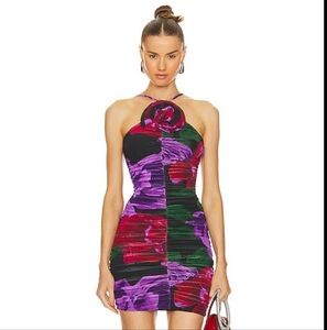 AFRM Mila Dress in Oversized Bloom. Size XS